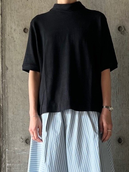 画像1: CLOSELY　roll-collar P/O【CLO398】BK(black) (1)
