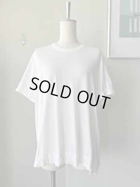 画像1: NO CONTROL AIR　120/2王妃綿・天竺 3分袖プルオーバー【LE_NC1808T3】Off White (1)