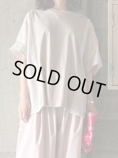 TISSU 接触冷感マルチエフェクトコンボ ワイドTシャツ グレー×TOPグレー TISSU ティシュ / 接触冷感マルチエフェクトコンボ ワイドT