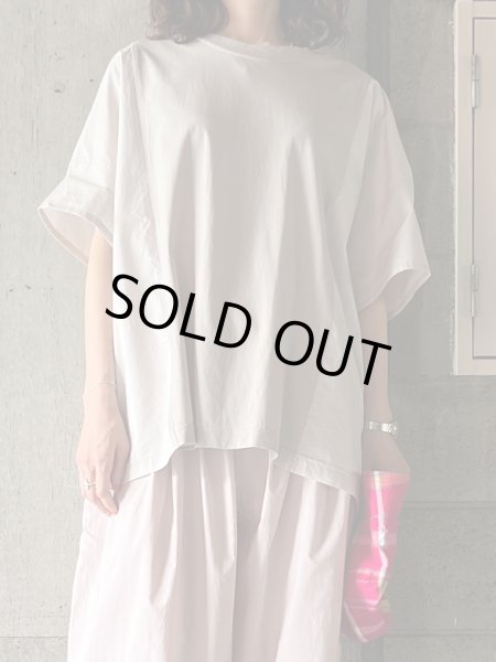 画像1: TISSU　接触冷感マルチエフェクトコンボ ワイドTシャツ 【TS252CT075】グレージュ ×グレージュ (1)