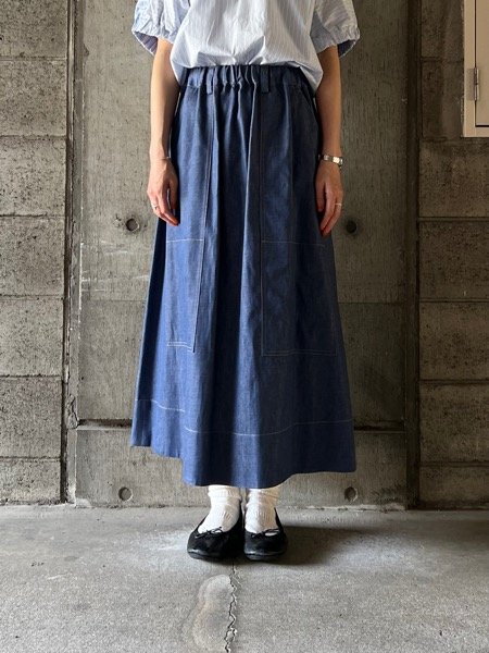 画像1:  ◯ nicholson&nicholson　BETTY-DENIM　BLU (1)