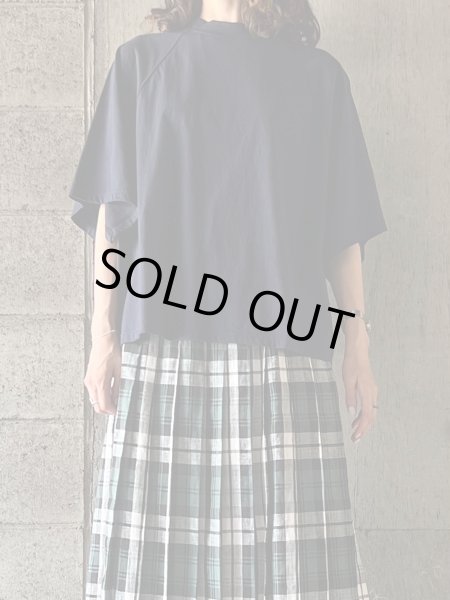 画像1: GALERIE TISSU　オーガニック空紡天竺 ラグランTシャツ【GT223CT028】ネイビー (1)