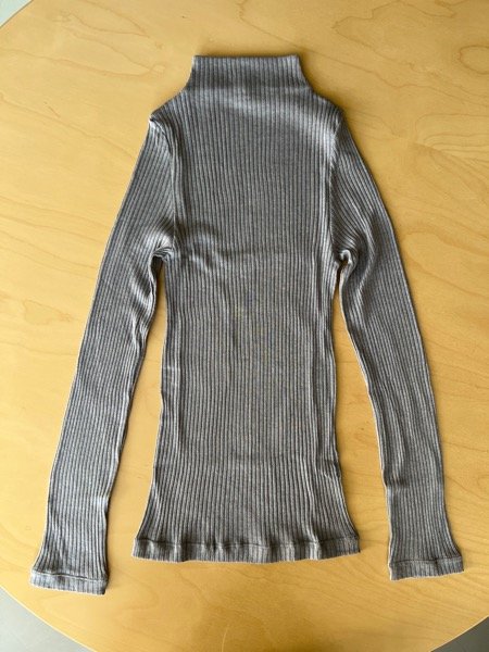 画像1: CLOSELY　rib bottle-neck 【CLO2163】light-grey (1)