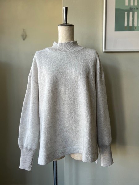 画像1:  CLOSELY mock-neck P/O【CLO429】white-silver (1)
